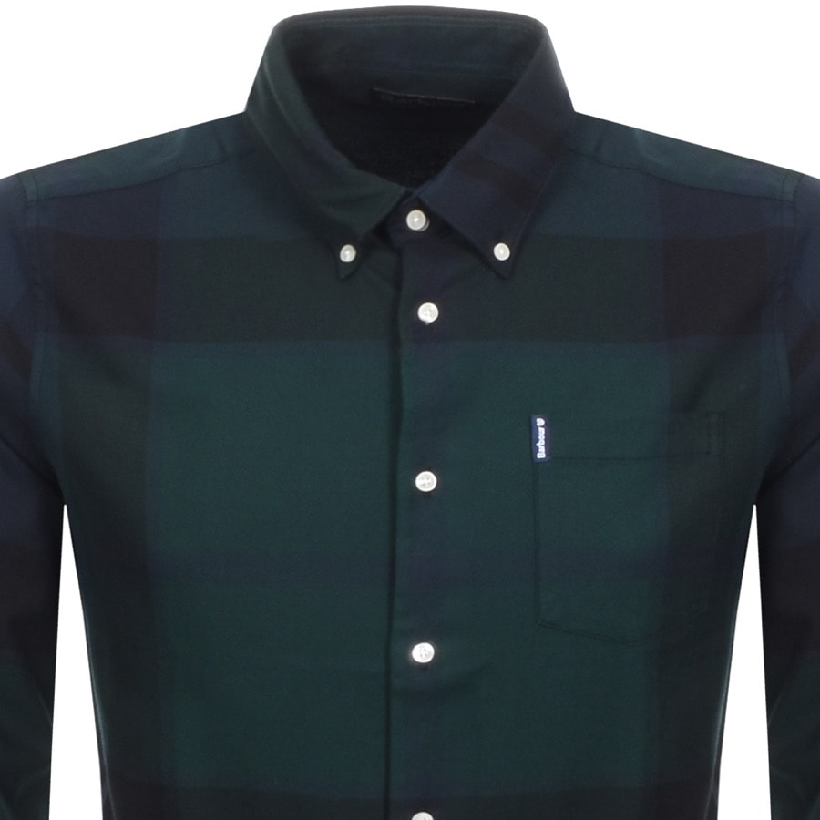 Alternative Image for ProductBarbour Long Sleeved Dunnon Check Shirt Black2